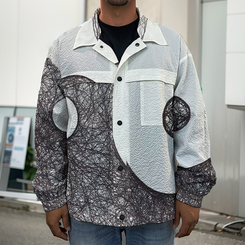 Roots Yin Yang Print Men's Shirt Jacket