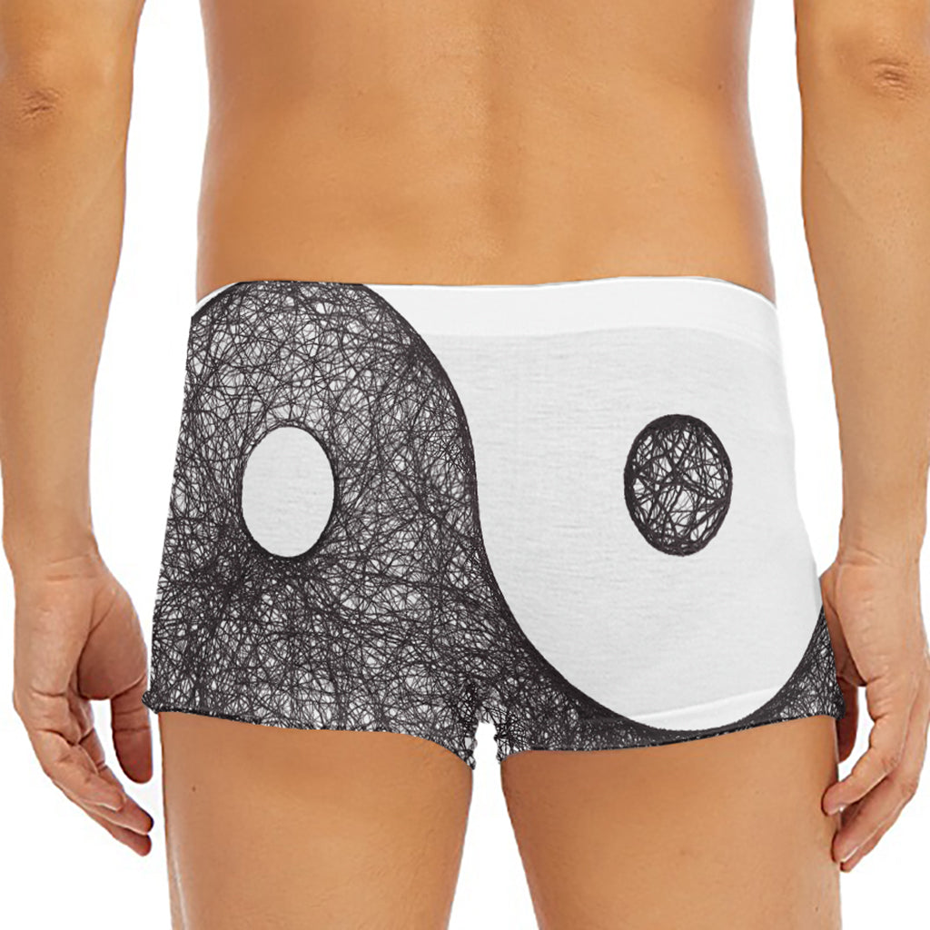 Roots Yin Yang Print Men's Short Boxer Briefs