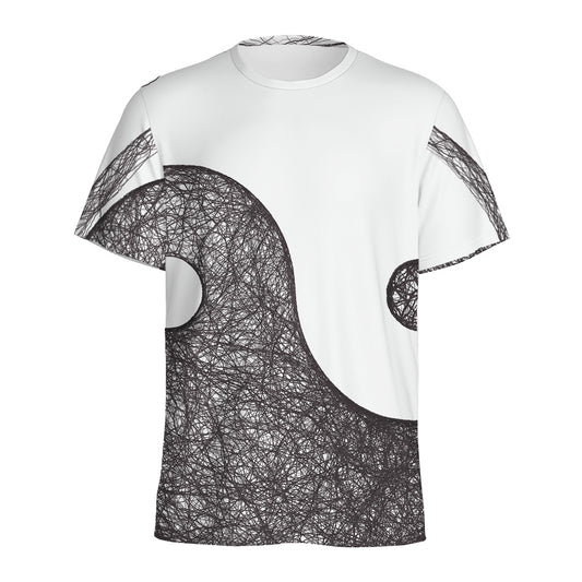 Roots Yin Yang Print Men's Sports T-Shirt