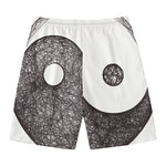 Roots Yin Yang Print Men's Swim Trunks