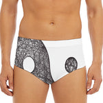 Roots Yin Yang Print Men's Triangle Swim Briefs
