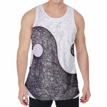 Roots Yin Yang Print Men's Velvet Tank Top