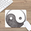Roots Yin Yang Print Mouse Pad