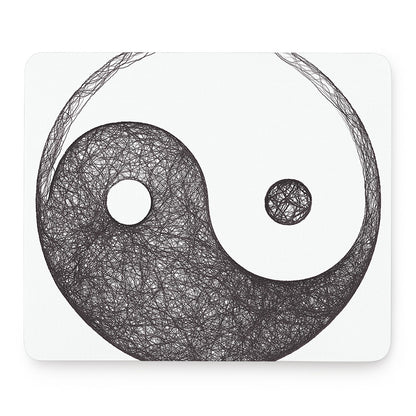 Roots Yin Yang Print Mouse Pad