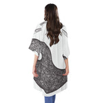 Roots Yin Yang Print Open Front Beach Cover Up