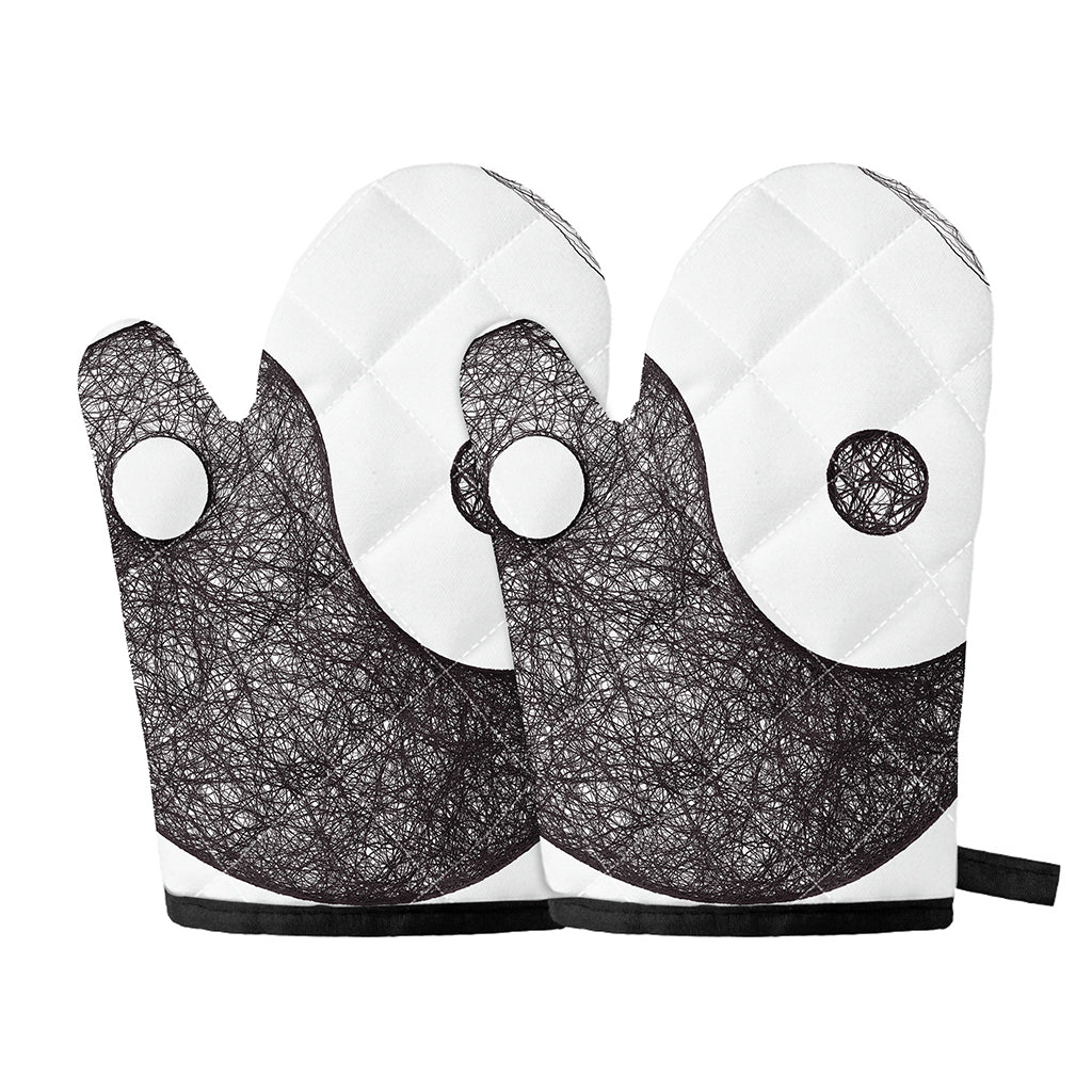 Roots Yin Yang Print Oven Mitts