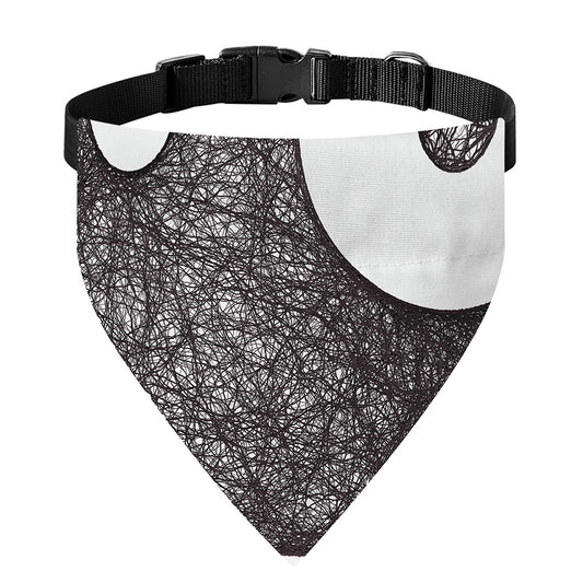 Roots Yin Yang Print Over The Collar Dog Bandana