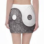 Roots Yin Yang Print Pencil Mini Skirt