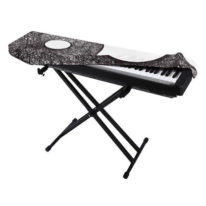 Roots Yin Yang Print Piano Keyboard Cover