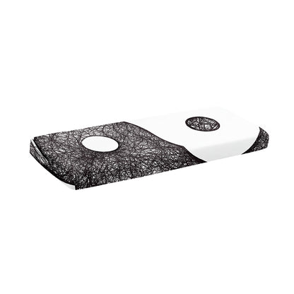 Roots Yin Yang Print Piano Keyboard Cover
