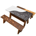 Roots Yin Yang Print Picnic Table Cover