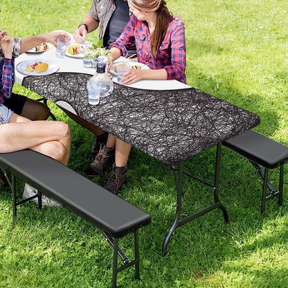 Roots Yin Yang Print Picnic Table Cover