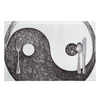 Roots Yin Yang Print Placemat