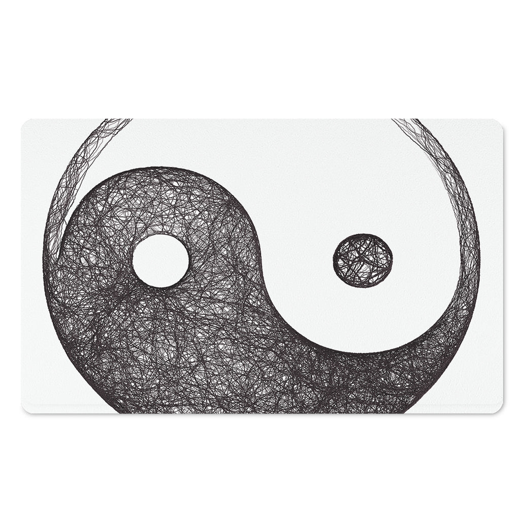 Roots Yin Yang Print Polyester Doormat