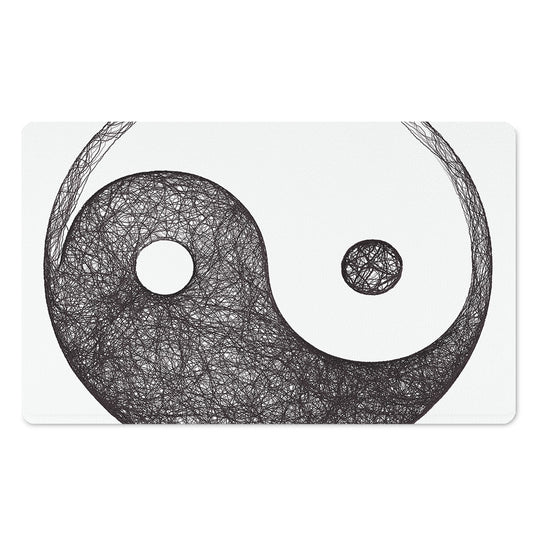 Roots Yin Yang Print Polyester Doormat