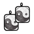 Roots Yin Yang Print Pot Holders