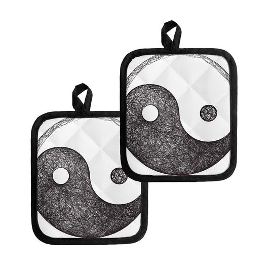 Roots Yin Yang Print Pot Holders