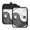 Roots Yin Yang Print Pot Holders With Pocket