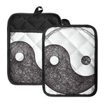 Roots Yin Yang Print Pot Holders With Pocket