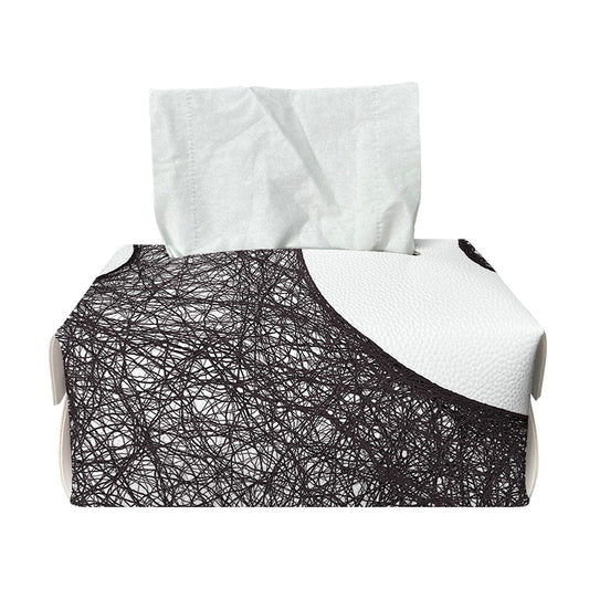 Roots Yin Yang Print Rectangle Tissue Box Cover