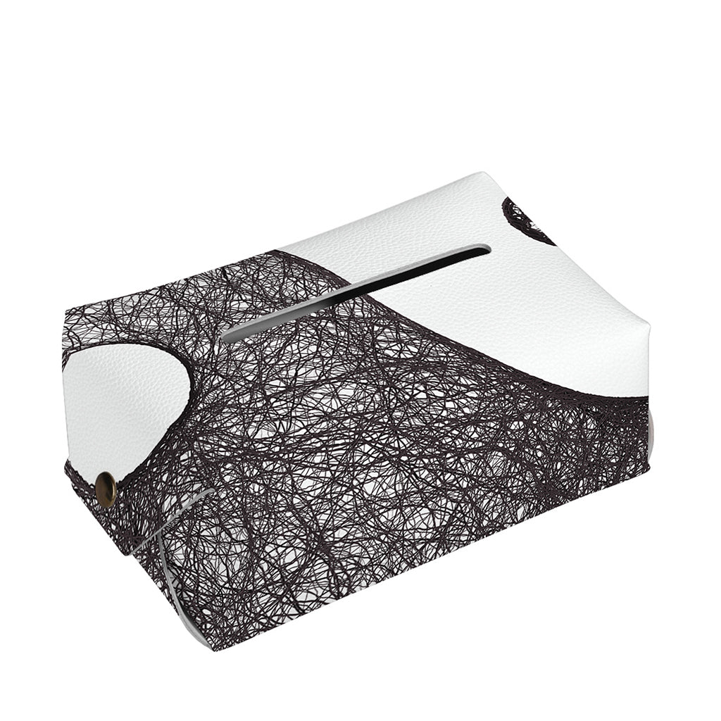 Roots Yin Yang Print Rectangle Tissue Box Cover