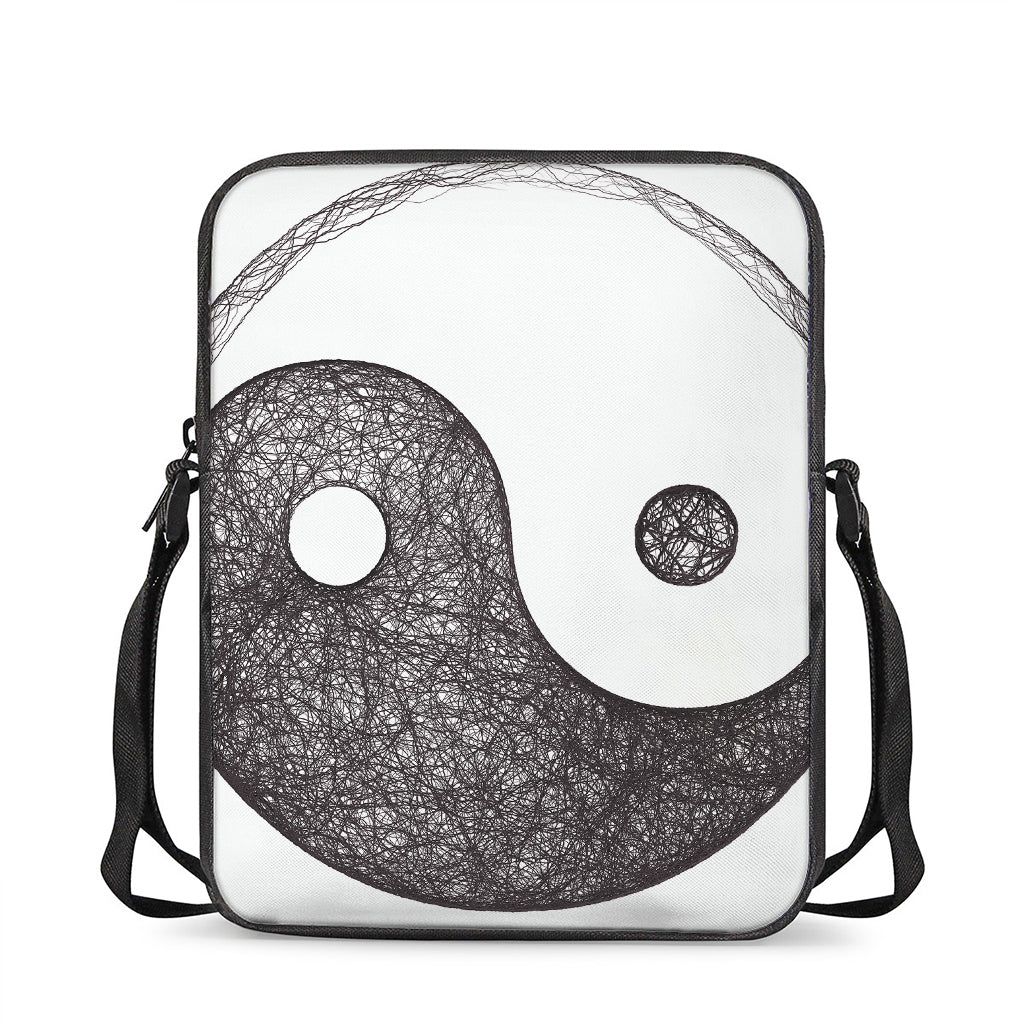 Roots Yin Yang Print Rectangular Crossbody Bag