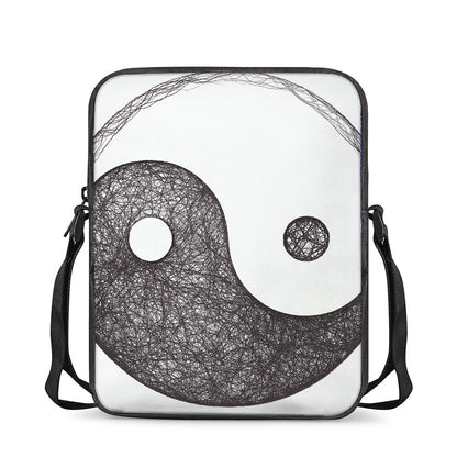 Roots Yin Yang Print Rectangular Crossbody Bag