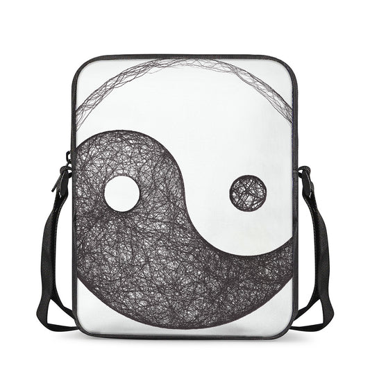 Roots Yin Yang Print Rectangular Crossbody Bag