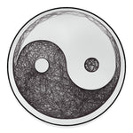 Roots Yin Yang Print Round Floor Mat