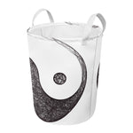 Roots Yin Yang Print Round Laundry Basket