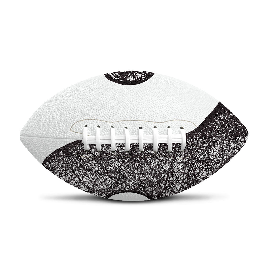 Roots Yin Yang Print Rugby Ball