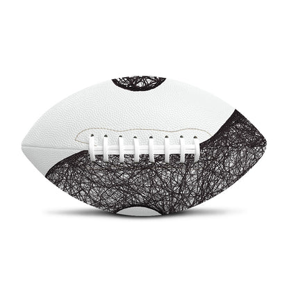 Roots Yin Yang Print Rugby Ball