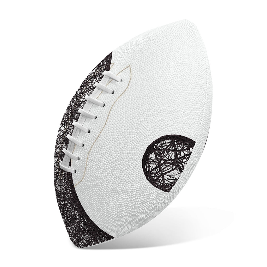 Roots Yin Yang Print Rugby Ball