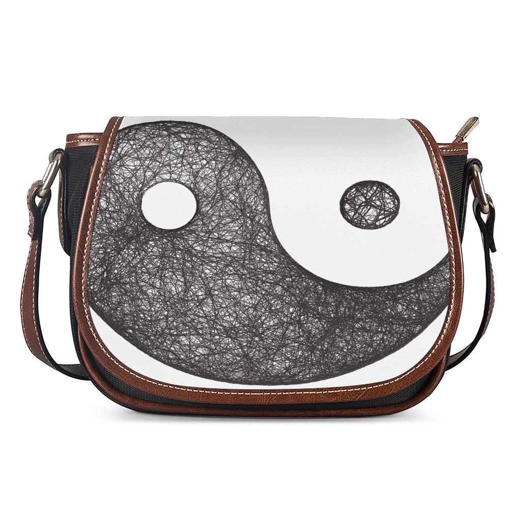 Roots Yin Yang Print Saddle Bag
