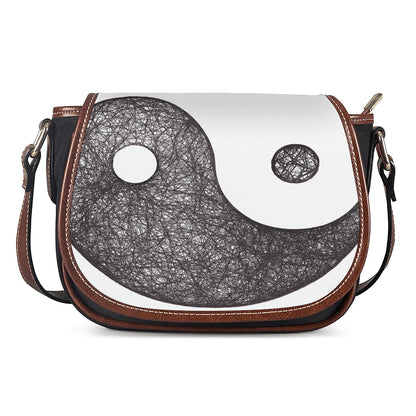 Roots Yin Yang Print Saddle Bag