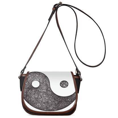 Roots Yin Yang Print Saddle Bag