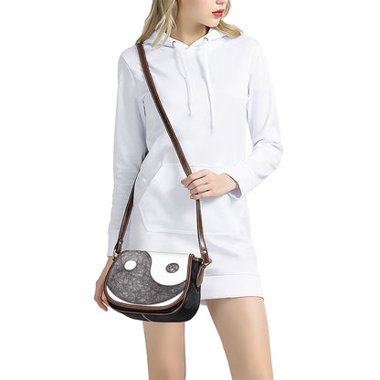 Roots Yin Yang Print Saddle Bag