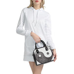 Roots Yin Yang Print Shoulder Handbag