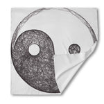 Roots Yin Yang Print Silk Bandana