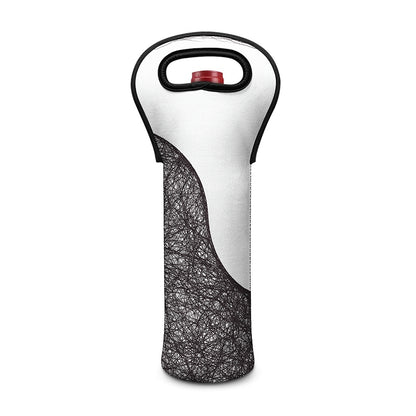 Roots Yin Yang Print Single Neoprene Wine Tote
