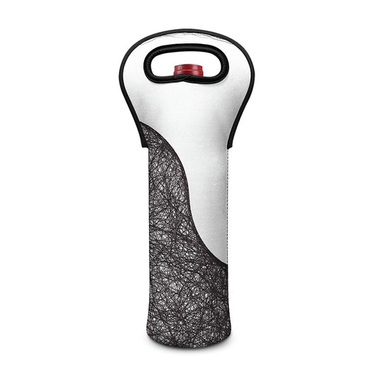 Roots Yin Yang Print Single Neoprene Wine Tote