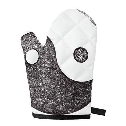 Roots Yin Yang Print Single Oven Mitt
