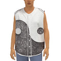 Roots Yin Yang Print Sleeveless Baseball Jersey