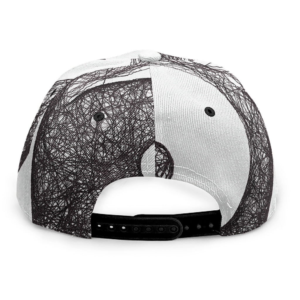 Roots Yin Yang Print Snapback Cap