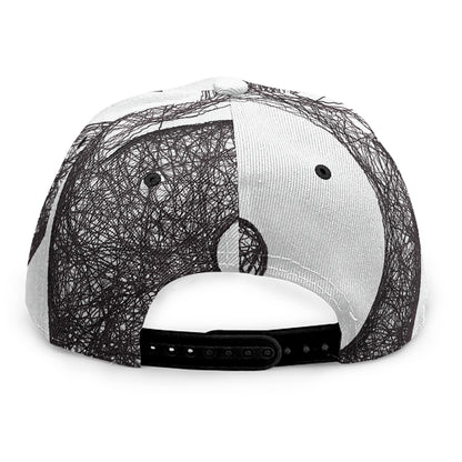 Roots Yin Yang Print Snapback Cap