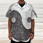 Roots Yin Yang Print Textured Short Sleeve Shirt