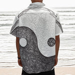 Roots Yin Yang Print Textured Short Sleeve Shirt