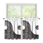 Roots Yin Yang Print Tier Curtains
