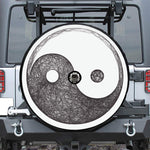 Roots Yin Yang Print Tire Cover With Camera Hole