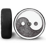 Roots Yin Yang Print Tire Cover With Camera Hole